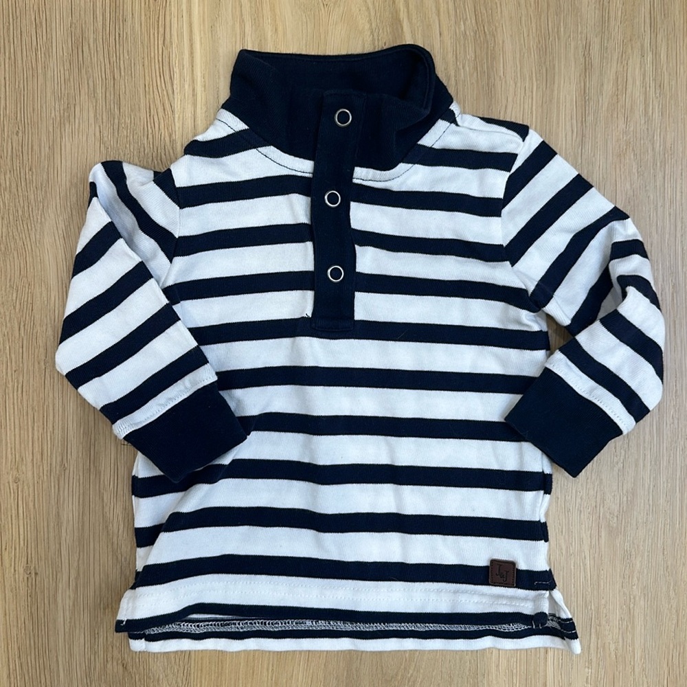 Janie and Jack striped top 12-18m